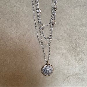 Lucky Brand Multi-strand Medallion Necklace